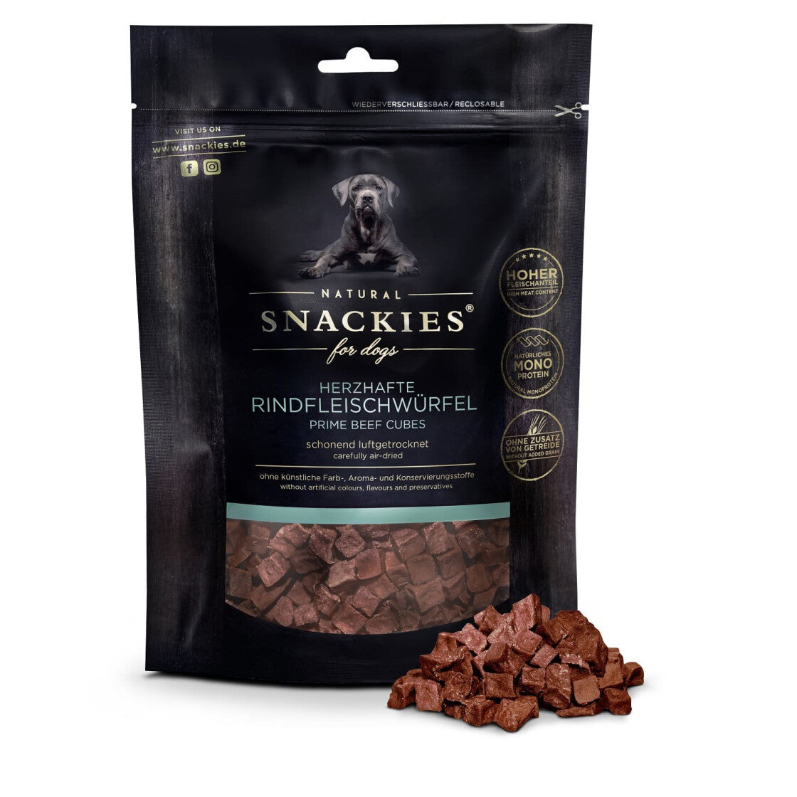 Snackies - Herzhaftes Rindfleischwürfel 170g