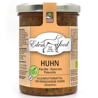 Edenfood - Hundemenü Bio-Huhn 370g