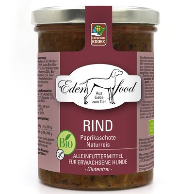 Edenfood - Hundemenü Bio-Rind (1) 370g