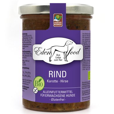 Edenfood - Hundemenü Bio-Rind (2) 370g