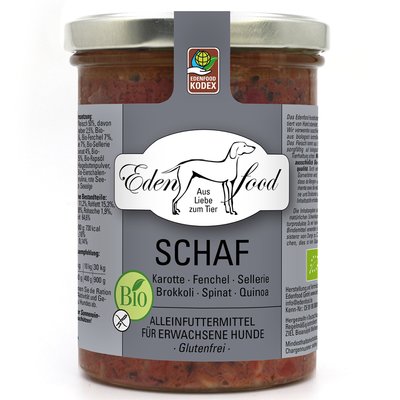 Edenfood - Hundemenü Bio-Schaf (2) 370g