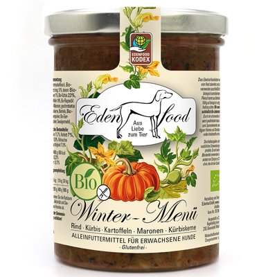 Edenfood - Hundemenü Bio-Winter Rind 370g