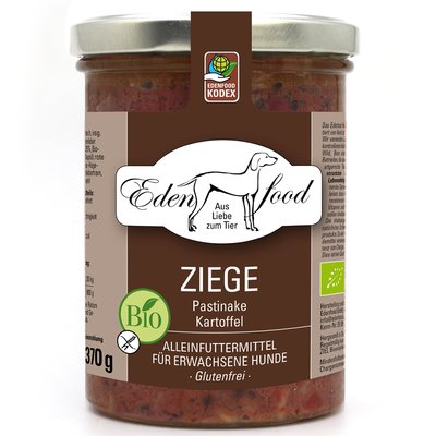 Edenfood - Hundemenü Bio-Ziege (2) 370g
