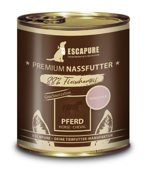ESCAPURE - "Pferde Geschnetzeltes" 800g