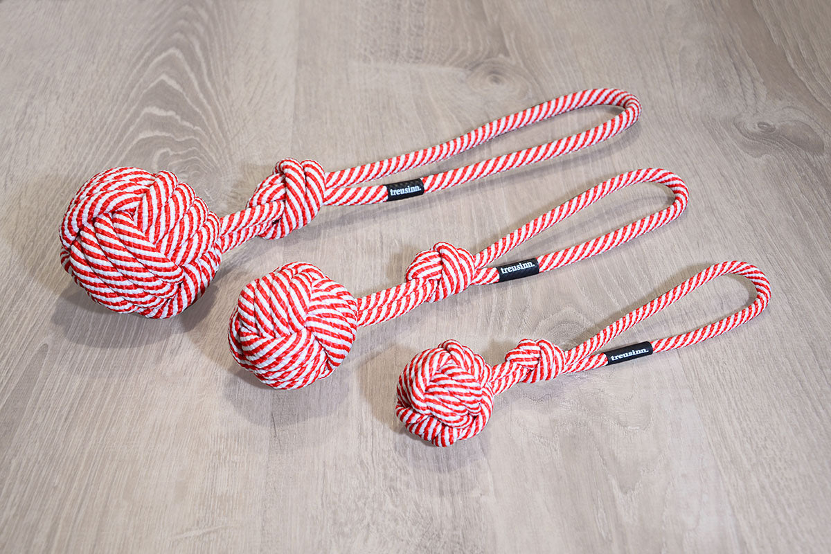 Treusinn - "BOLLY X-MAS" in rot-weiß aus Segeltau