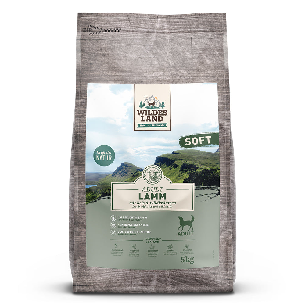 Wildes Land - Soft "Lamm mit Reis & Wildkräutern" 5kg