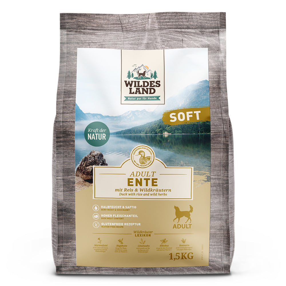 Wildes Land - Soft "Ente mit Reis & Wildkräutern" 1,5kg