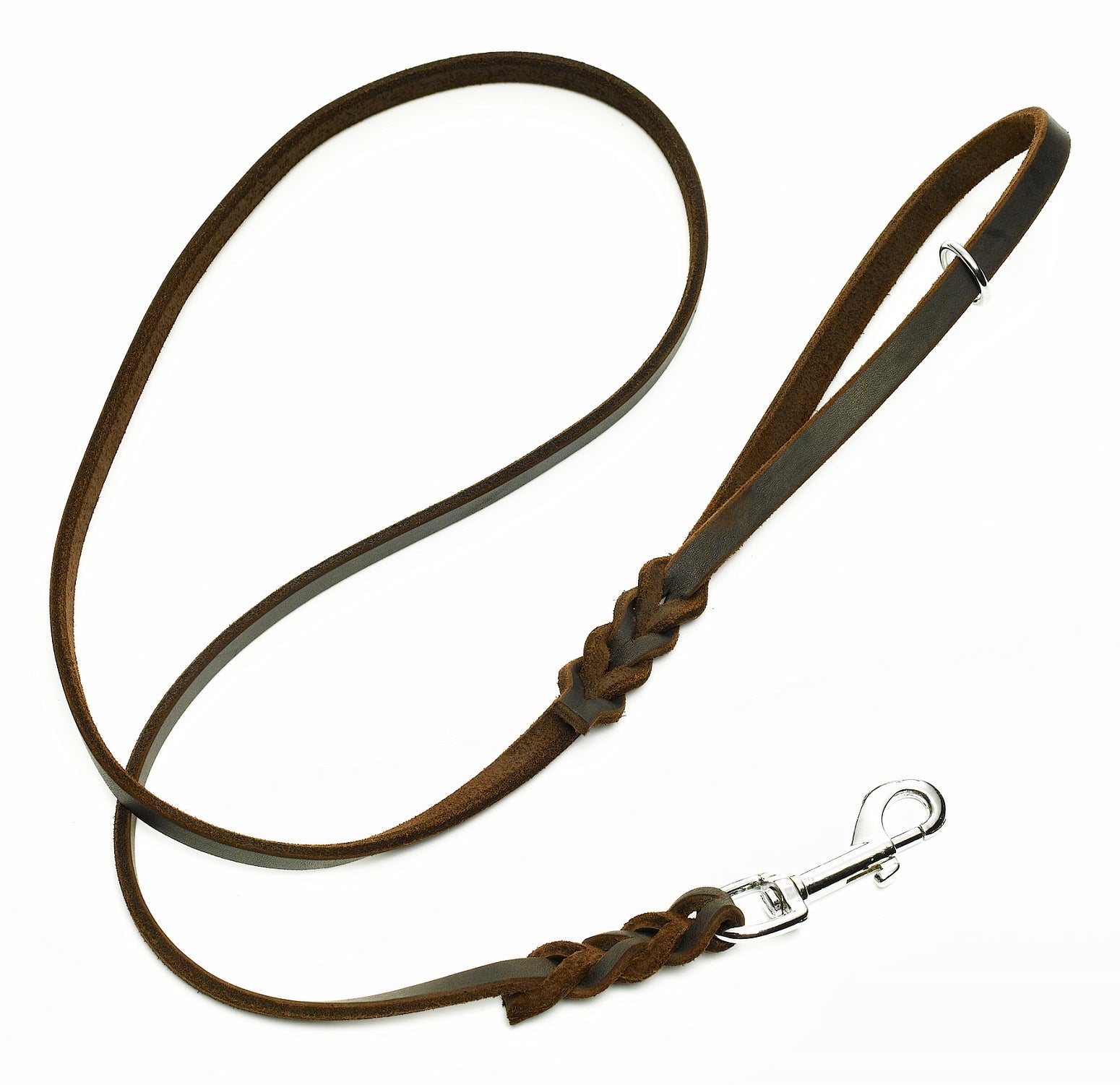 Fettleder - "Führleine 135cm" dunkelbraun