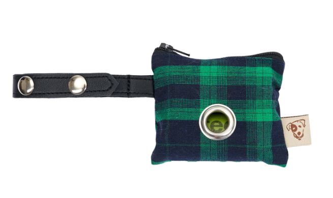 Jax and Bones - Gassibeutel Spender "Tartan Navy and Green"