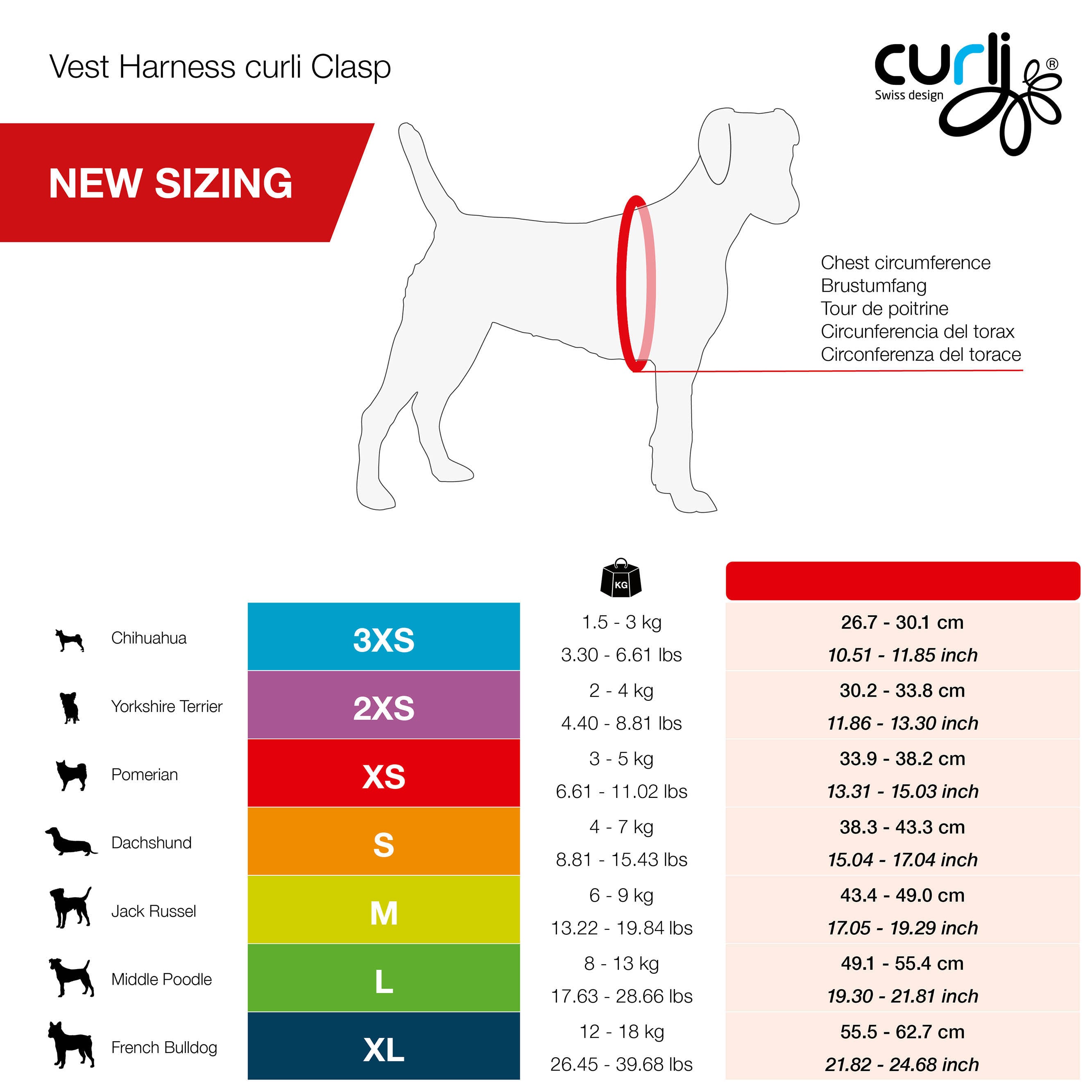 Curli - Vest Air-Mesh mit Schnalle "rubin"