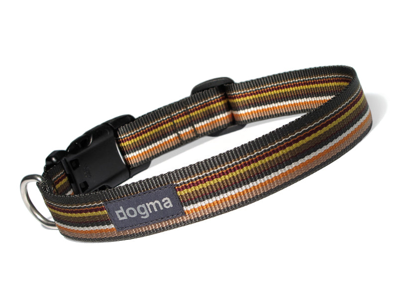 Dogma - Nylonhalsband "Stripes" 2,5cm breit