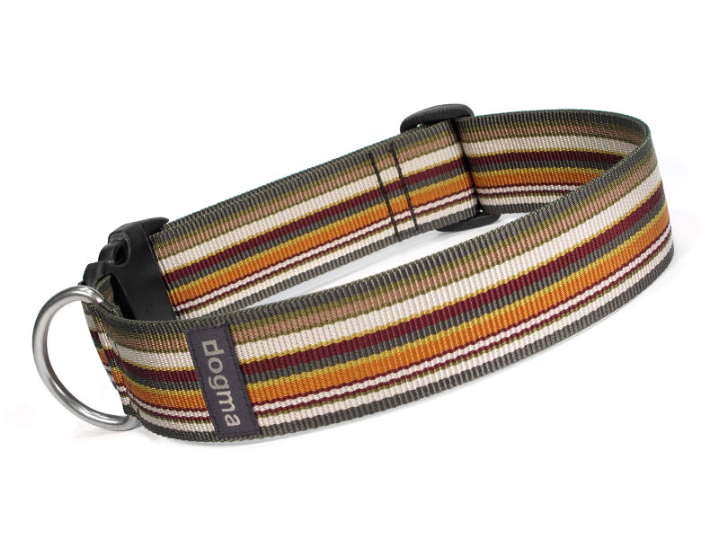 Dogma - Nylonhalsband "Stripes" 4cm breit