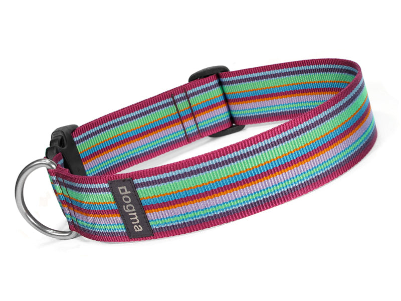 Dogma - Nylonhalsband "Stripes" 4cm breit