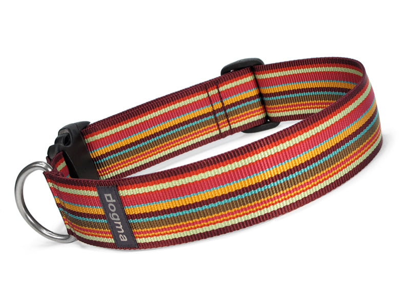 Dogma - Nylonhalsband "Stripes" 4cm breit