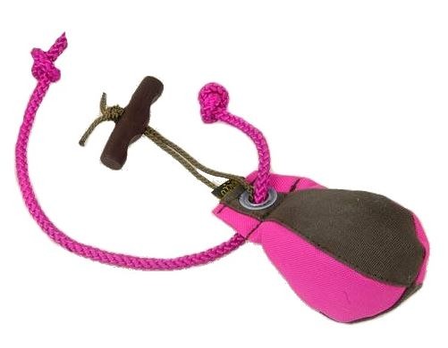 Bracco - Dummy "Bringsel für kleine bis mittlere Hunde" in khaki-rosa