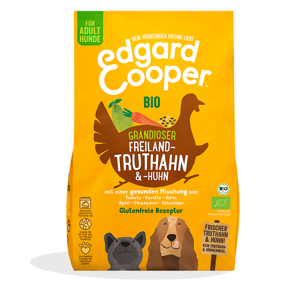 Edgard & Cooper - Trockenfutter "Bio Freilandtruthahn & -Huhn" 2,5kg