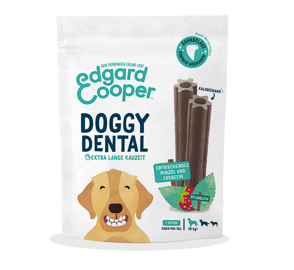 Edgard & Cooper - Doggy Dental "Minze & Erdbeere für große Hunde"