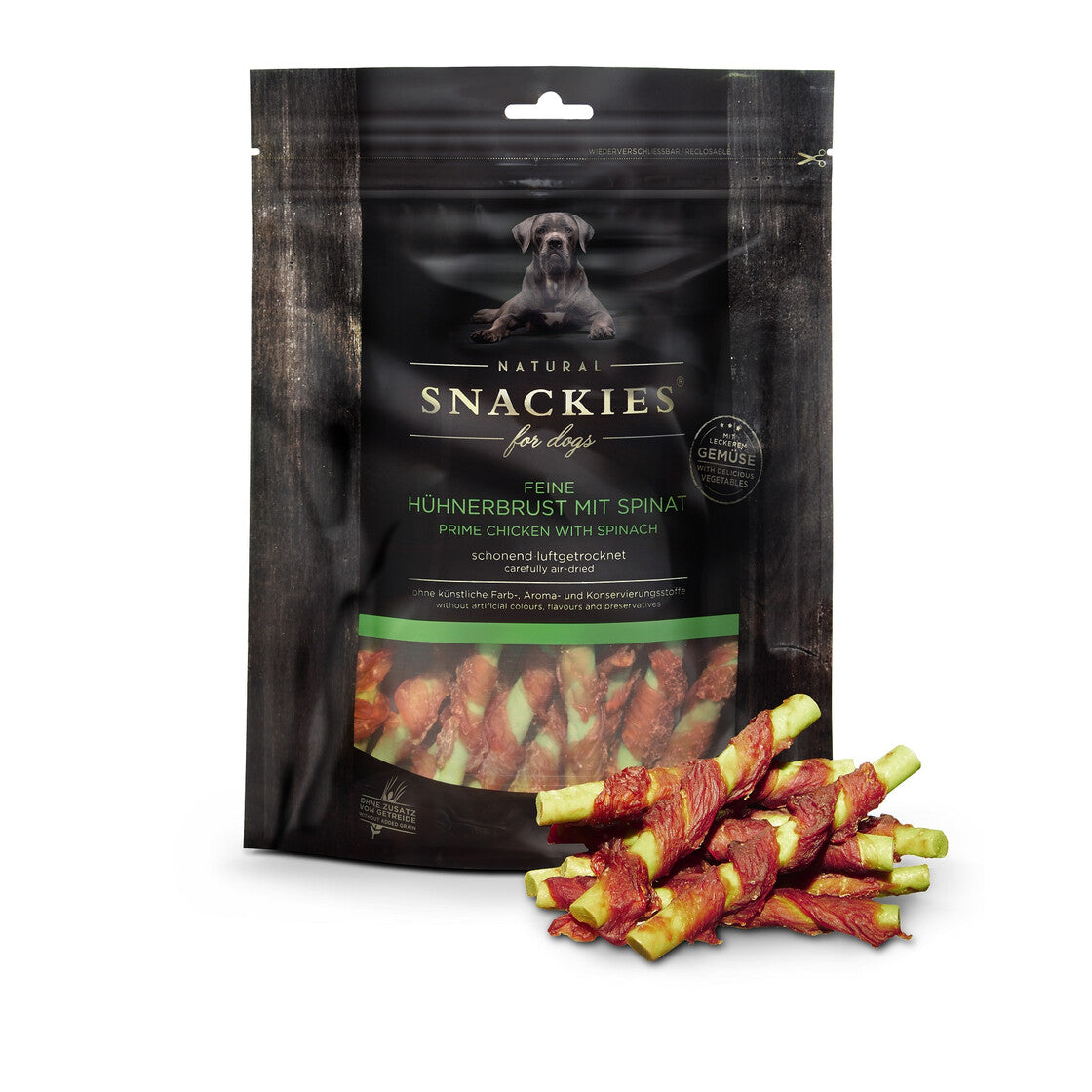 Snackies - Feine Hühnerbrust mit Spinat 170g
