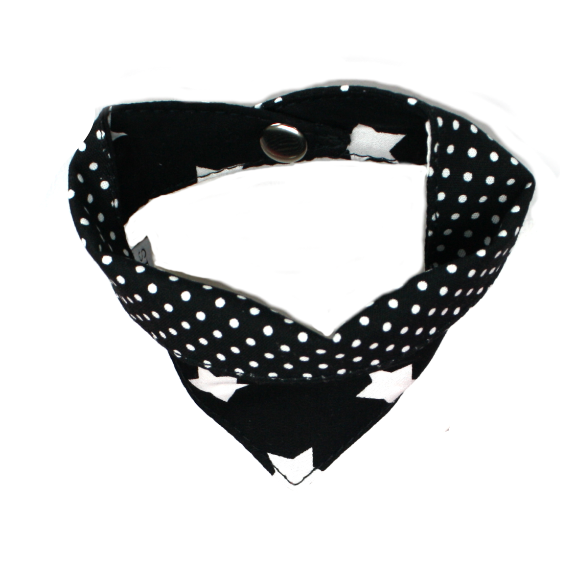 Großartige Hundehalstücher "Sterne schwarz" - made in Germany