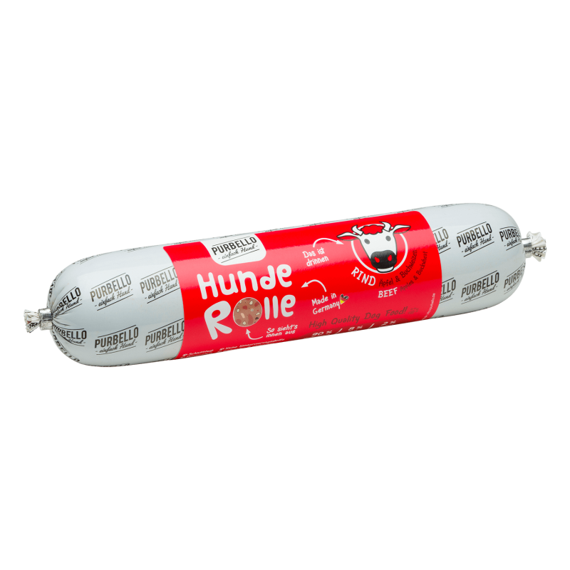 Purbello - HundeRolle "Rind mit Äpfeln und Buchweizen" 400g