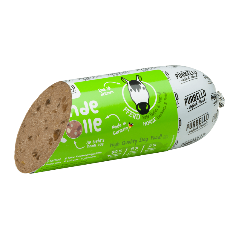 Purbello - HundeRolle "Pferd mit Roter Bete und Fenchel" 800g