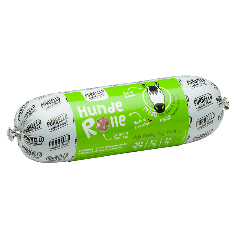 Purbello - HundeRolle "Pferd mit Roter Bete und Fenchel" 800g