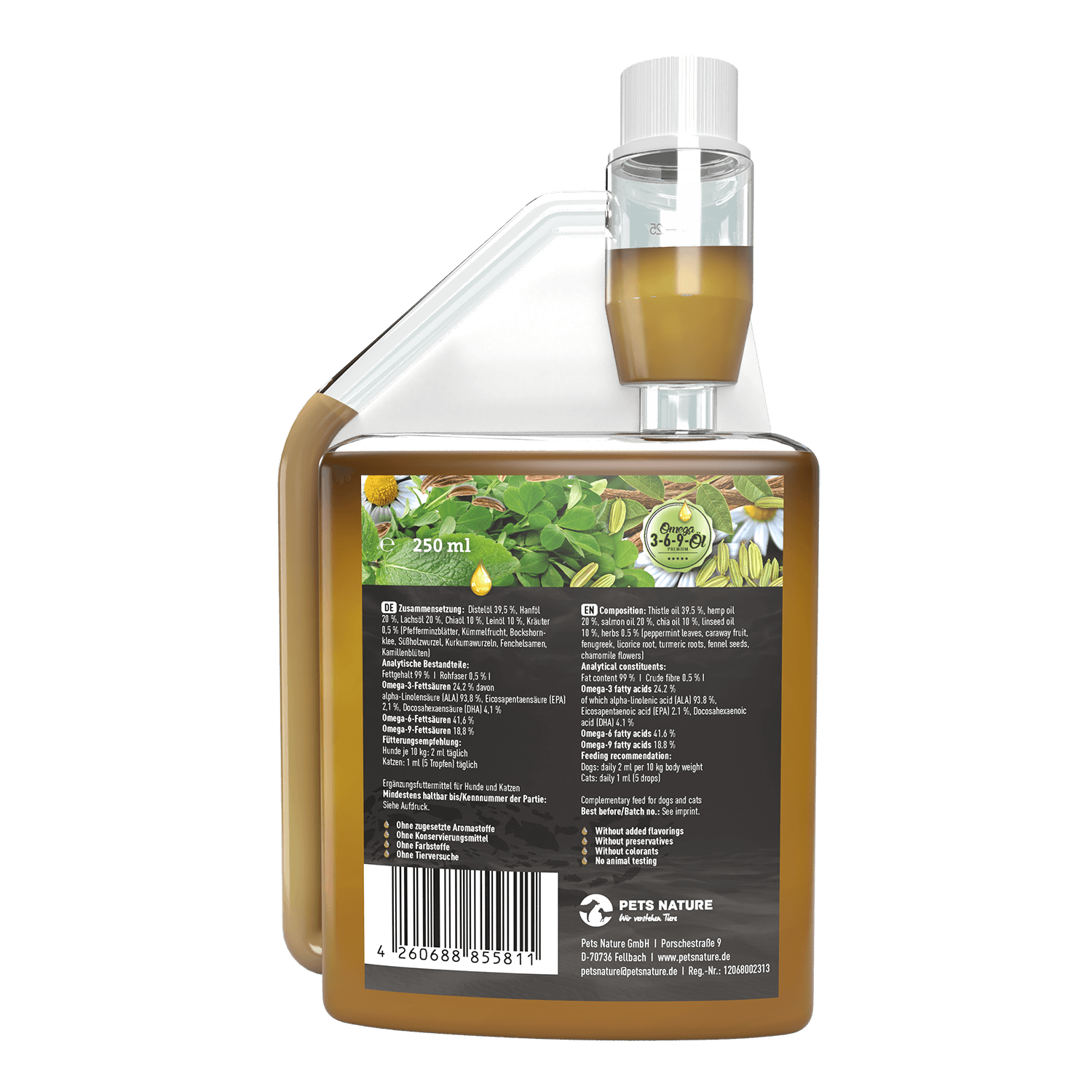 Pets Nature - Omega 3-6-9 Öl 250ml