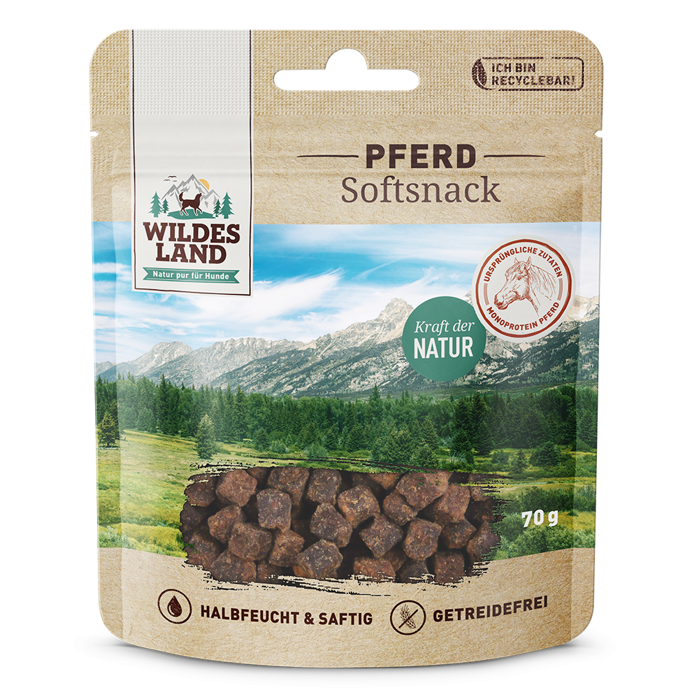 Wildes Land - Softsnack "Pferd" 70g