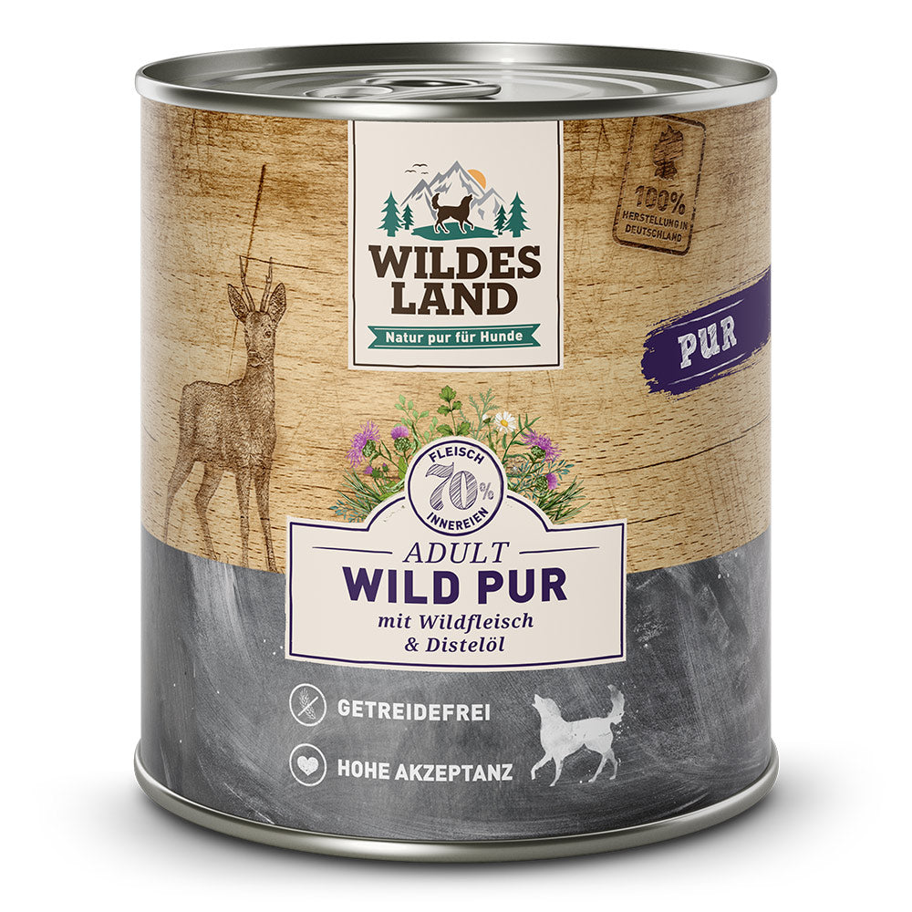 Wildes Land - Pur "Wild mit Distelöl" 400g
