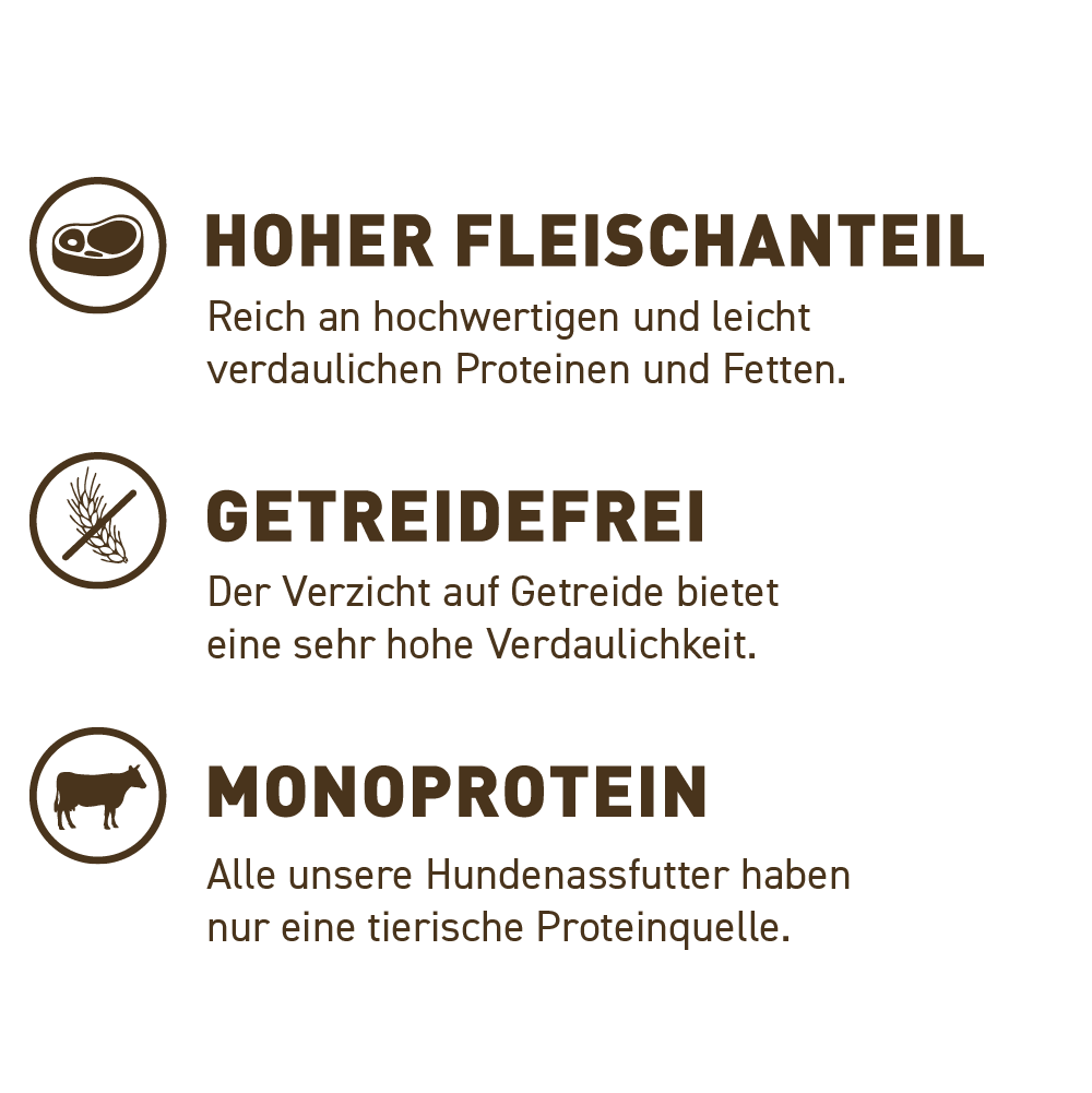 Wildes Land - Pur "Rind mit Distelöl" 400g