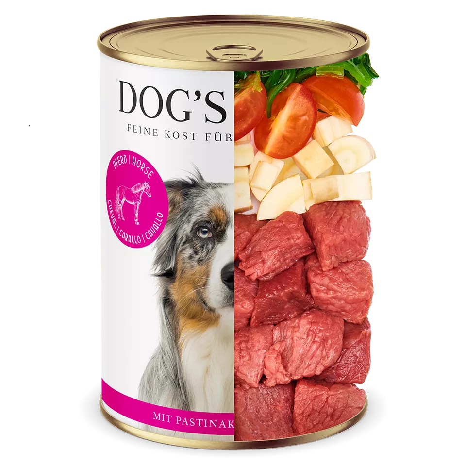 Dog's Love - "Adult" Pferd mit Pastinaken und Tomaten 800g