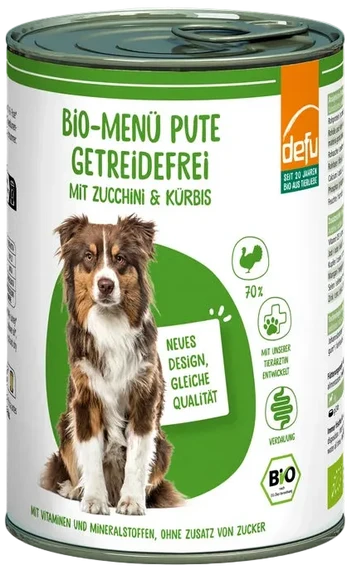 defu - BIO Menü "Pute getreidefrei mit Zucchini und Kürbis"
