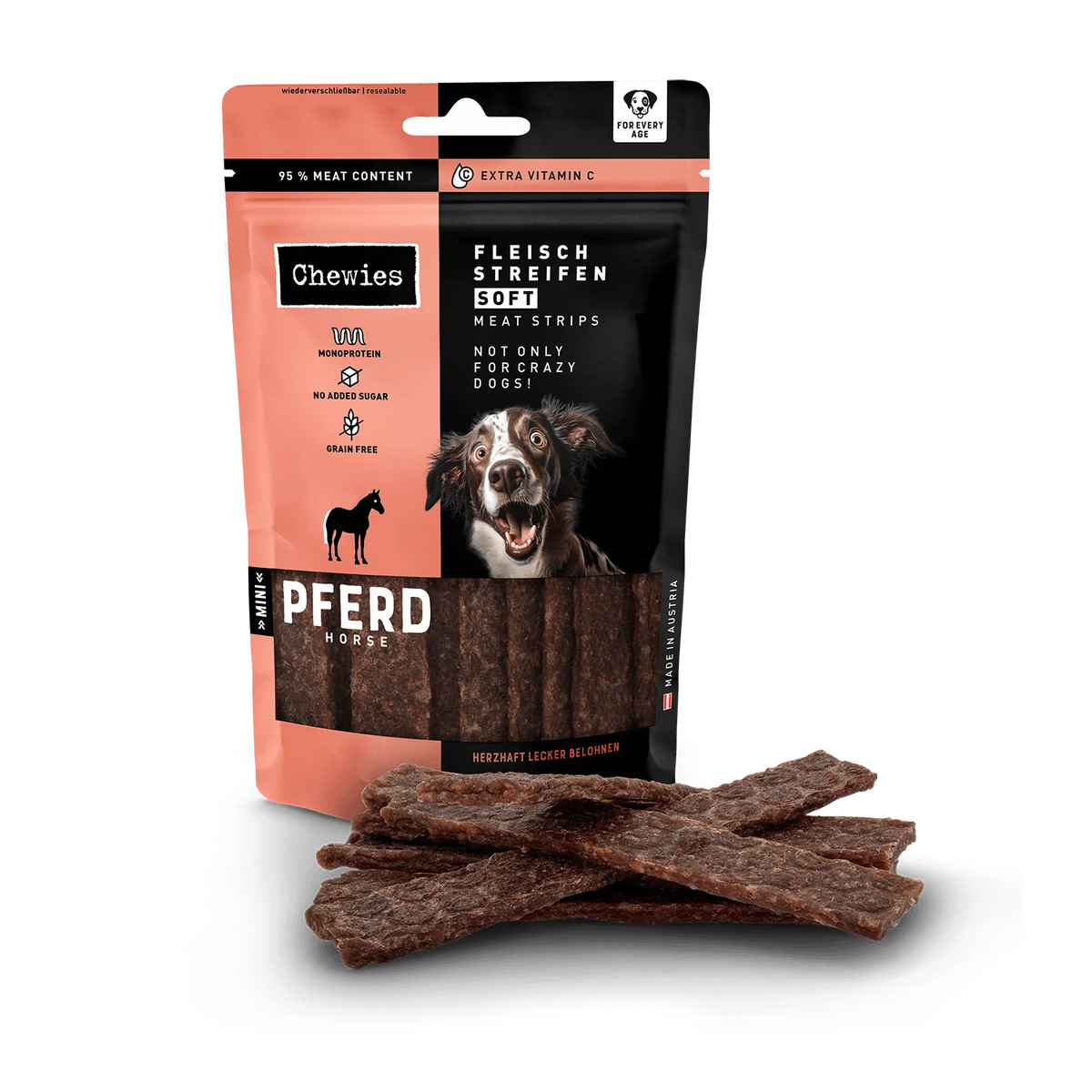 Chewies - Fleischstreifen Soft "Pferd" 150g