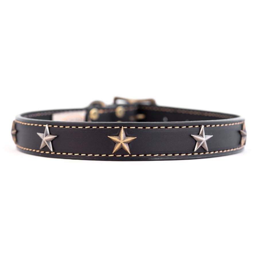 Auburn - Halsband Schwarz mit Sternen