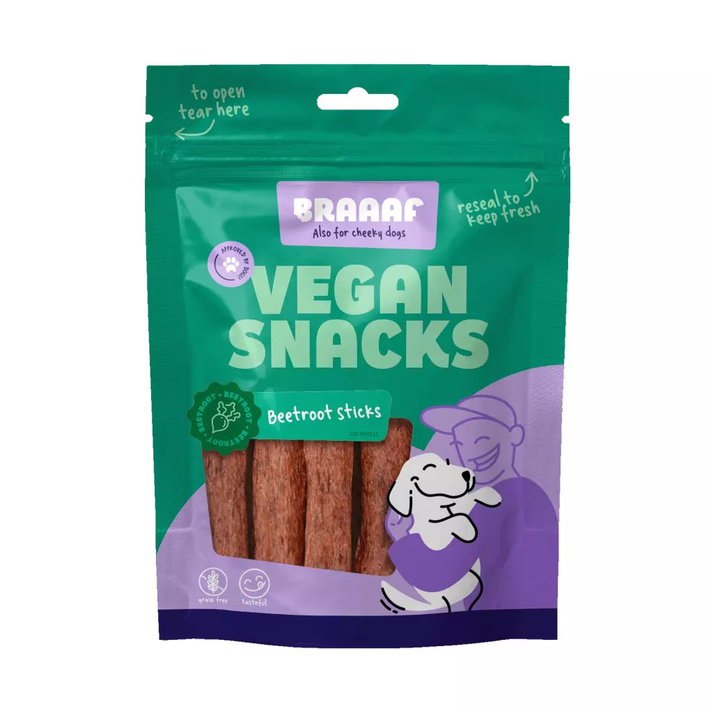 Braaaf - Vegan Snack "Rote Beete Stick" 80g
