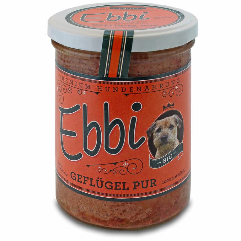 Wuff & Mau - Nassfutter Ebbi "Bio Geflügel Pur" 400g