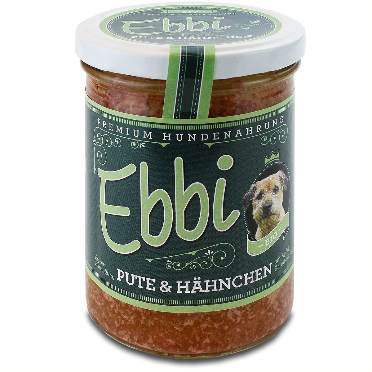 Wuff & Mau - Nassfutter Ebbi "Bio Pute und Hähnchen" 400g