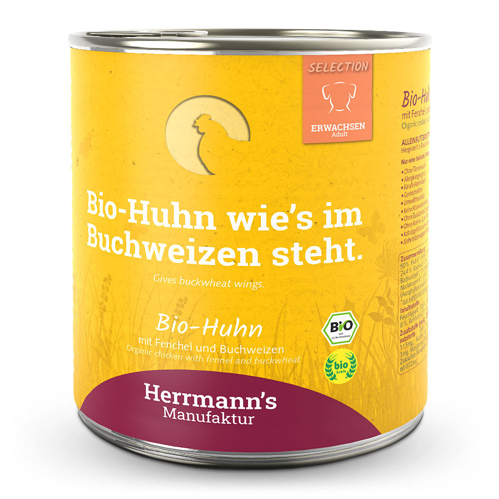 Herrmann's - Bio Huhn mit Fenchel und Buchweizen 800g