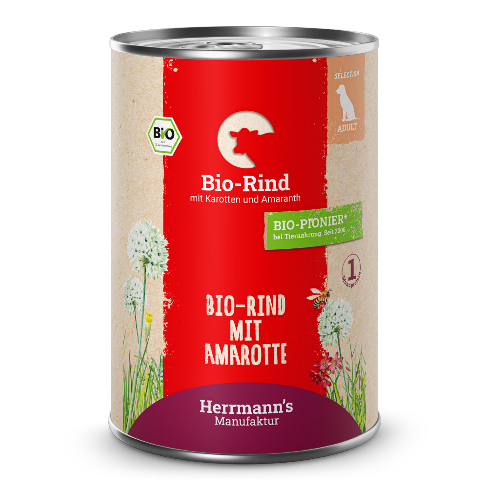 Herrmann's - Bio Rind mit Karotten und Amaranth