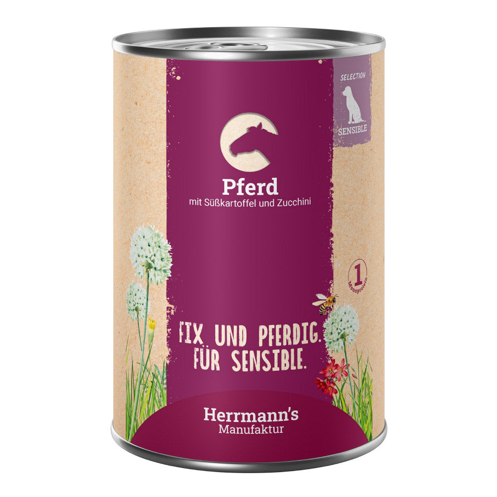 Herrmann's - Pferd mit Süßkartoffel und Zucchini