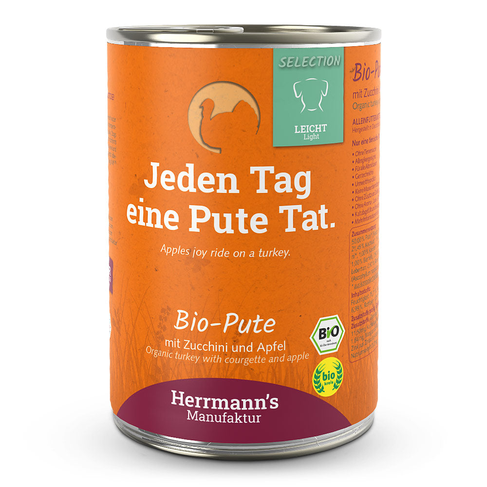 Herrmann's - Bio Pute mit Zucchini und Apfel 400g