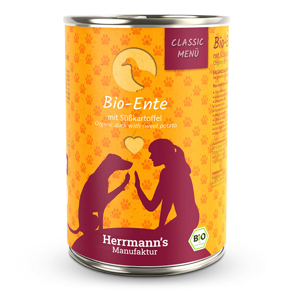 Herrmann's - Bio Ente mit Süßkartoffeln 400g