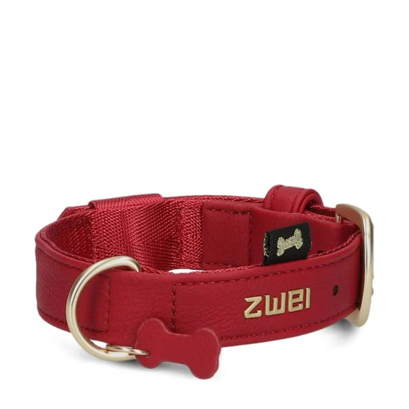 ZWEI - Halsband "Leo" in rot
