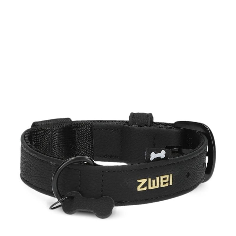 ZWEI - Halsband "Leo" in schwarz