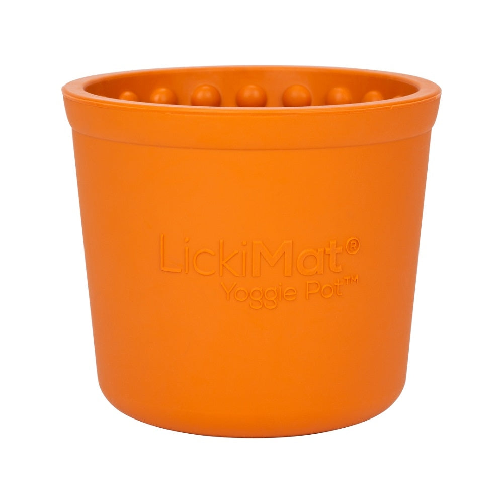 LickiMat - Yoggie Pot "orange" ø 9,5 x 9,5cm