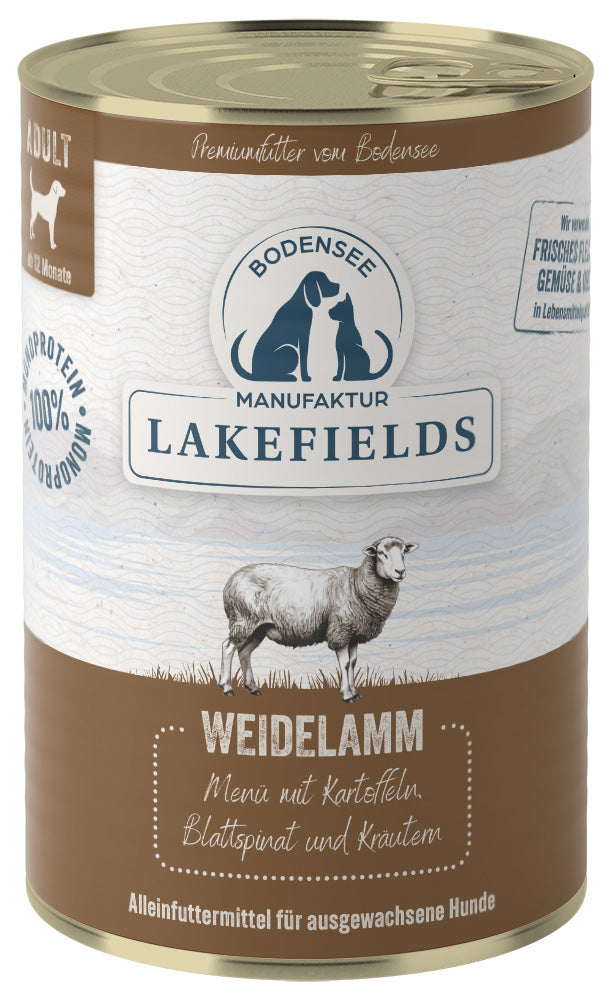 Lakefields - "Lamm - mit Kartoffeln, Blattspinat und Kräutern"