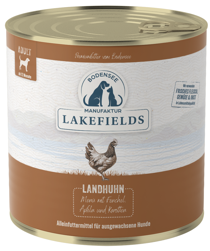Lakefields - "Landhuhn - mit Fenchel, Äpfeln und Karotten"