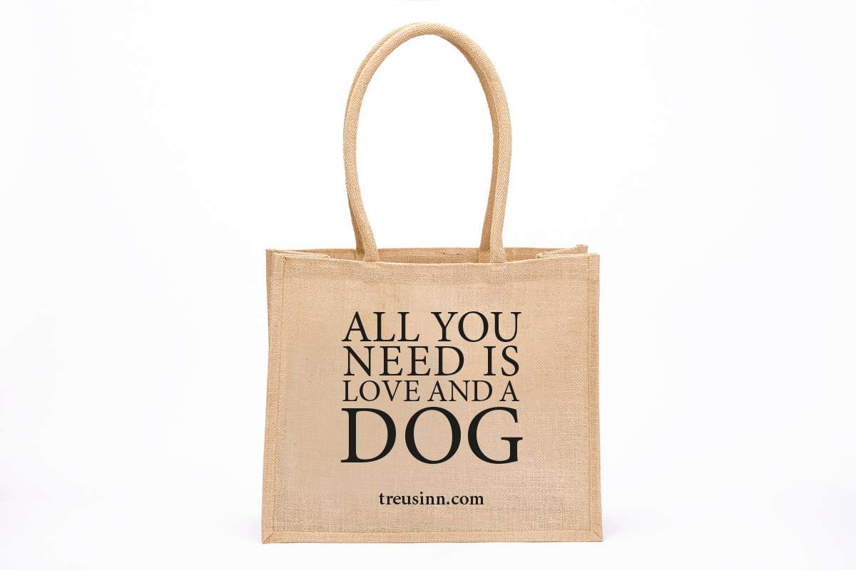 Treusinn - Shopper aus Jute "All you need is..."