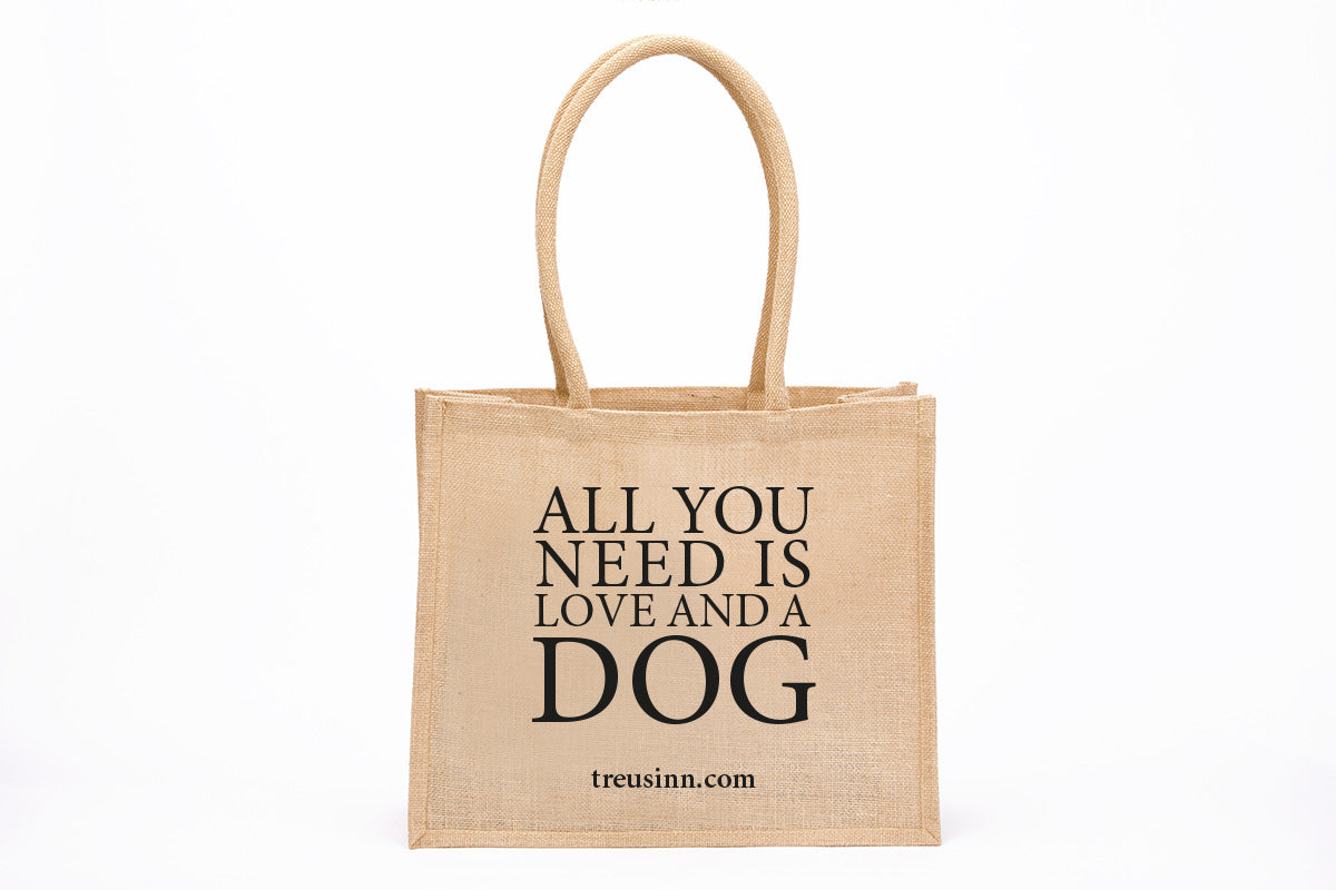Treusinn - Shopper aus Jute "All you need is..."