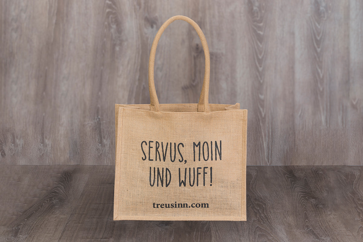 Treusinn - Shopper aus Jute "Wuff"